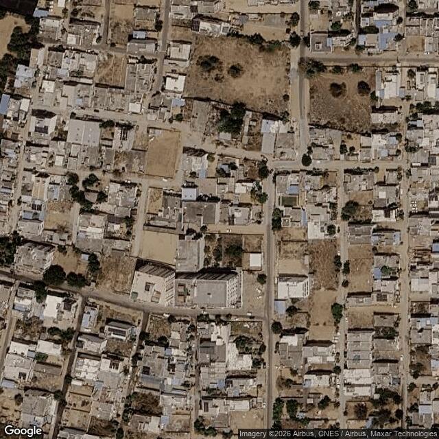 Satellite view of the same area