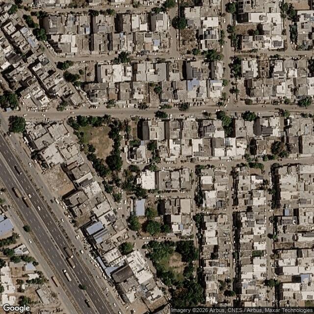 Satellite view of the same area