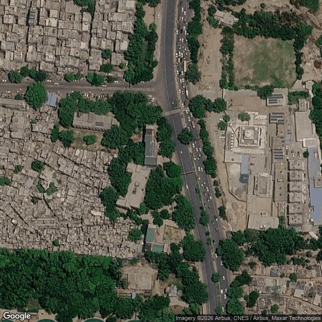 Satellite view of the same area