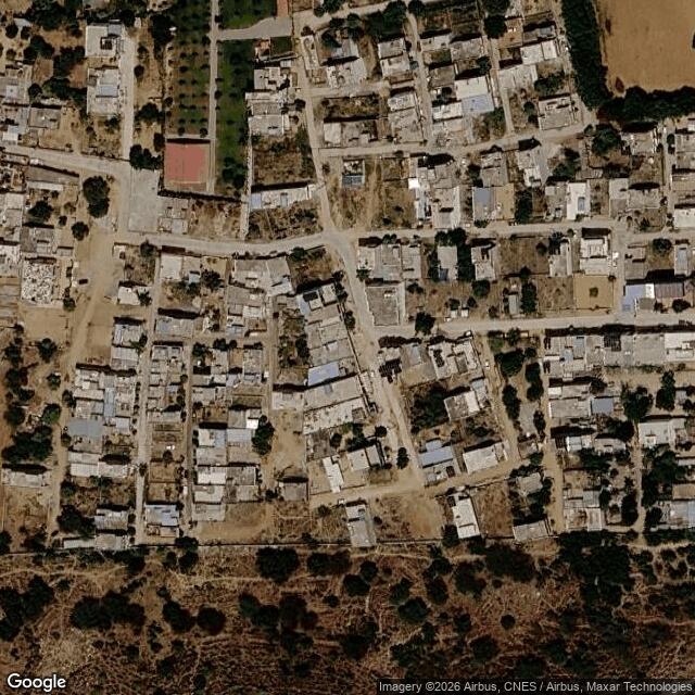 Satellite view of the same area