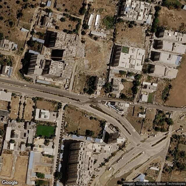 Satellite view of the same area