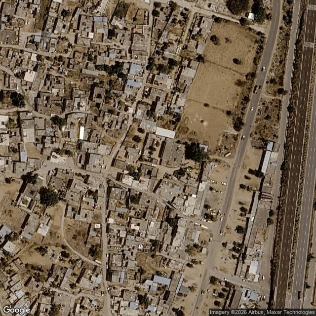 Satellite view of the same area