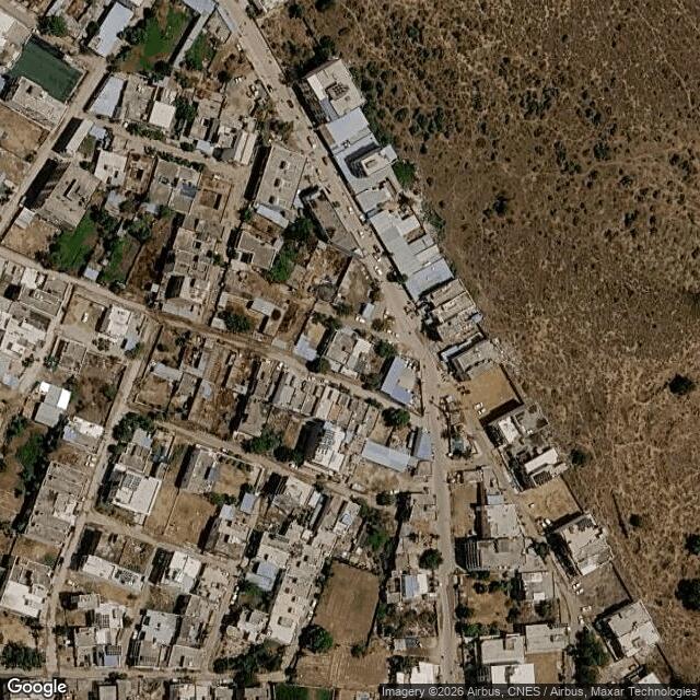 Satellite view of the same area