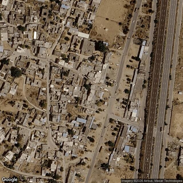 Satellite view of the same area