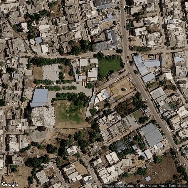 Satellite view of the same area