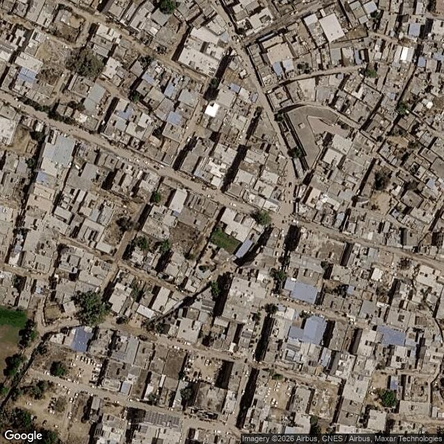 Satellite view of the same area
