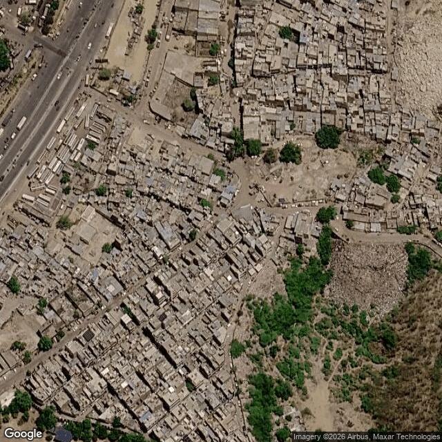 Satellite view of the same area