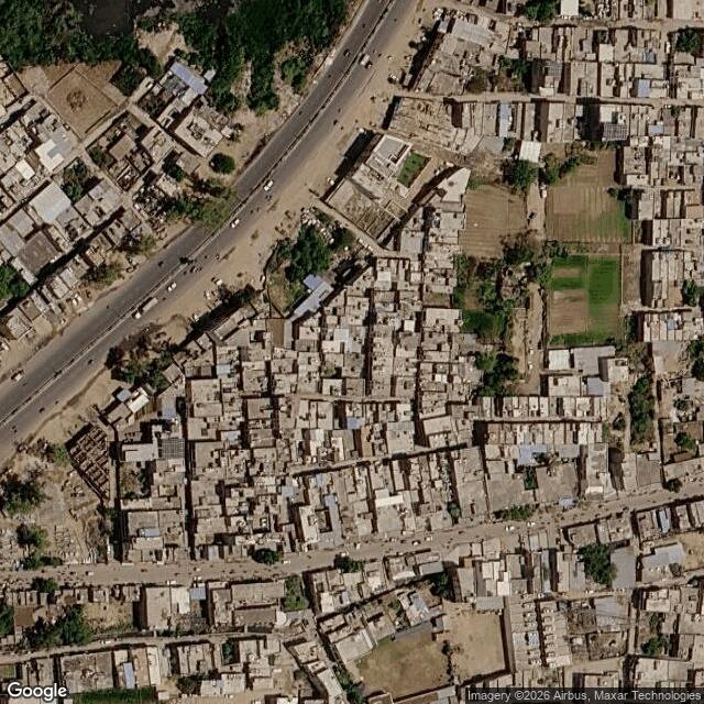 Satellite view of the same area