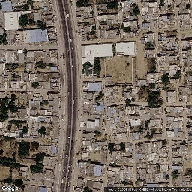 Satellite view of the same area