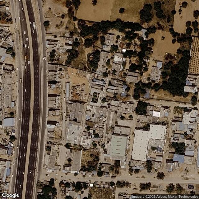 Satellite view of the same area