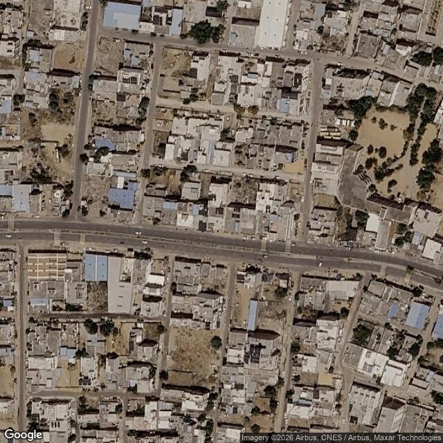 Satellite view of the same area