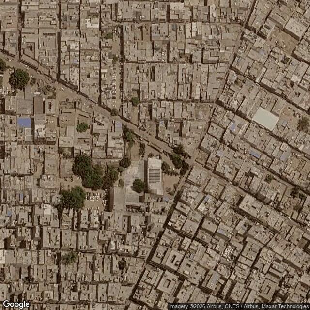Satellite view of the same area
