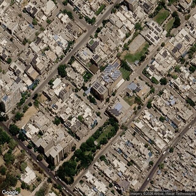 Satellite view of the same area