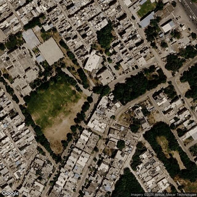Satellite view of the same area