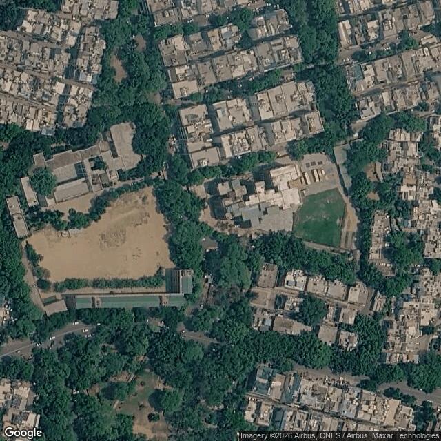 Satellite view of the same area