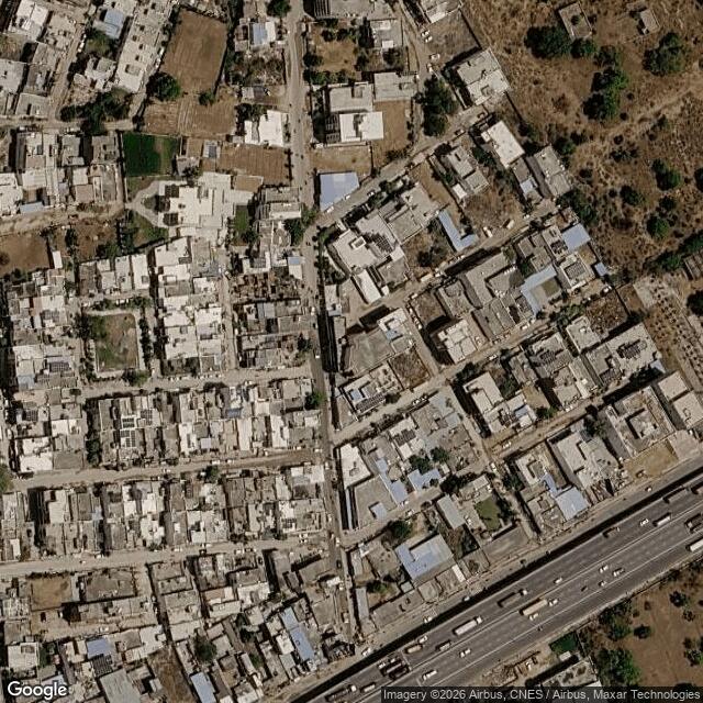 Satellite view of the same area