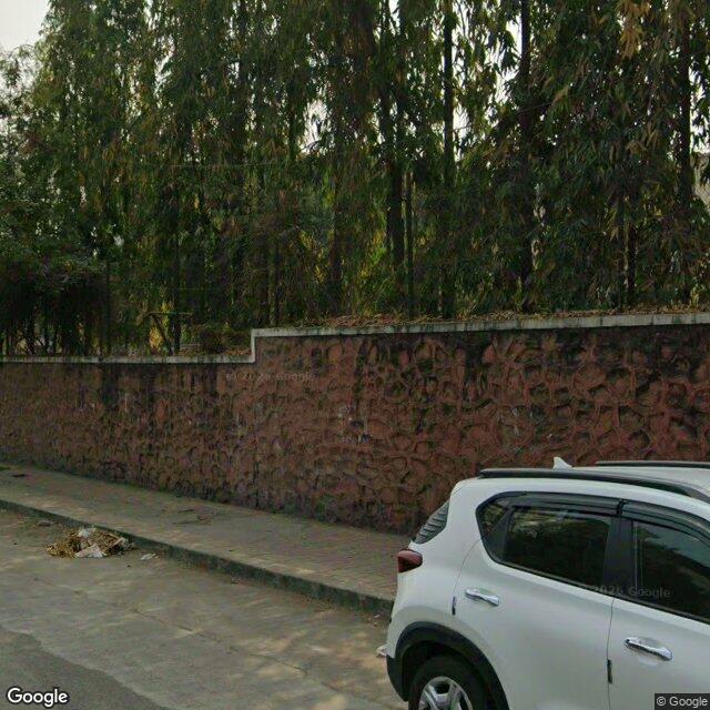 A footpath on one side