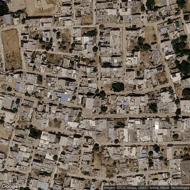 Satellite view of the same area